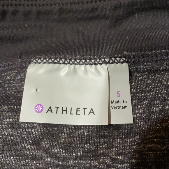 Athleta small black grey scrunch skirt women’s athletic shimmer - Picture 4 of 6